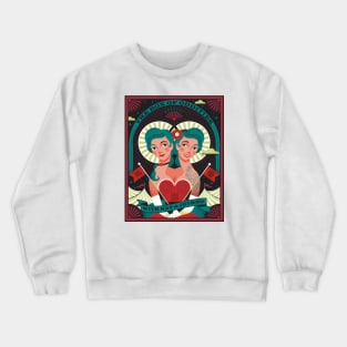 Box Of Oddities Twins by Lucie Rice Crewneck Sweatshirt